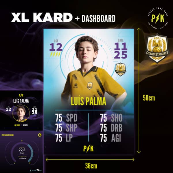 XL Kard 36x50cm em PVC - ADOJ Conquistadores